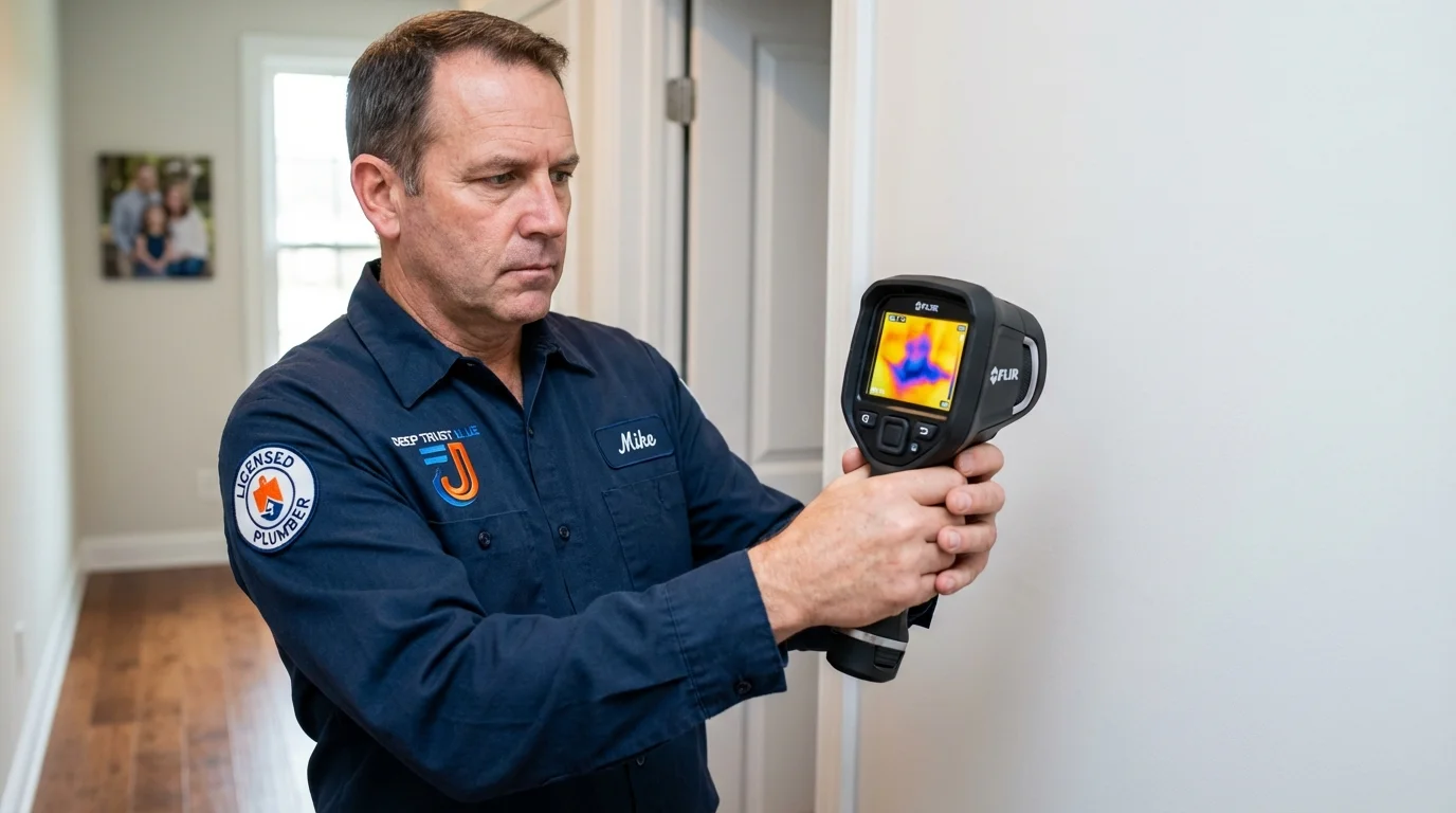 Thermal imaging leak detection by Johns Plumbing LLC in Paola